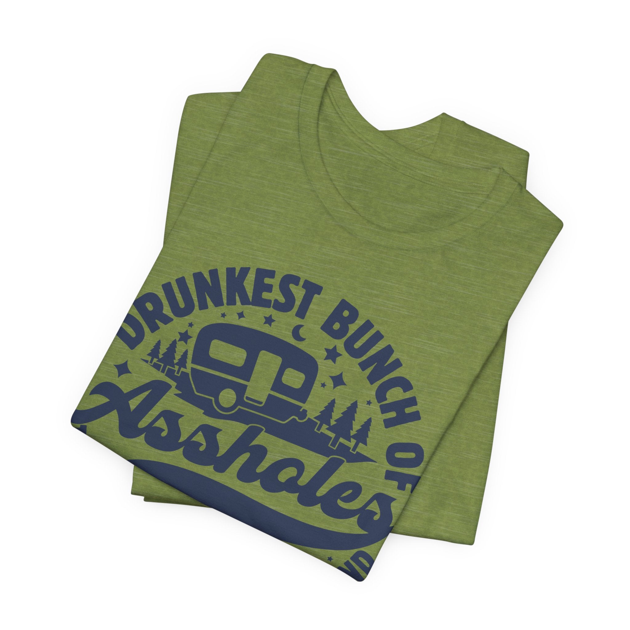 Drunkest Bunch in the Campground T-Shirt | Camper Humor Tee - Deez Teez