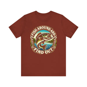 'Fish Around and Find Out' Angler's T-Shirt | Fisherman FAFO T-Shirt - Deez Teez