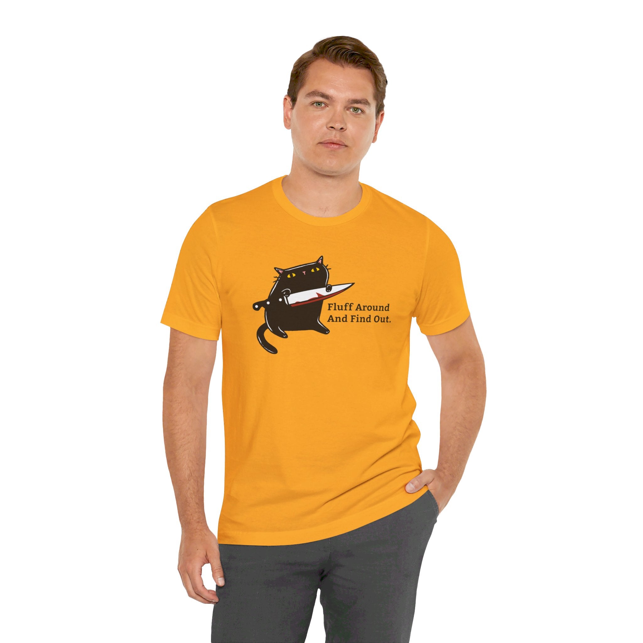 Fluff Around And Find Out | Stabby Cat T-Shirt