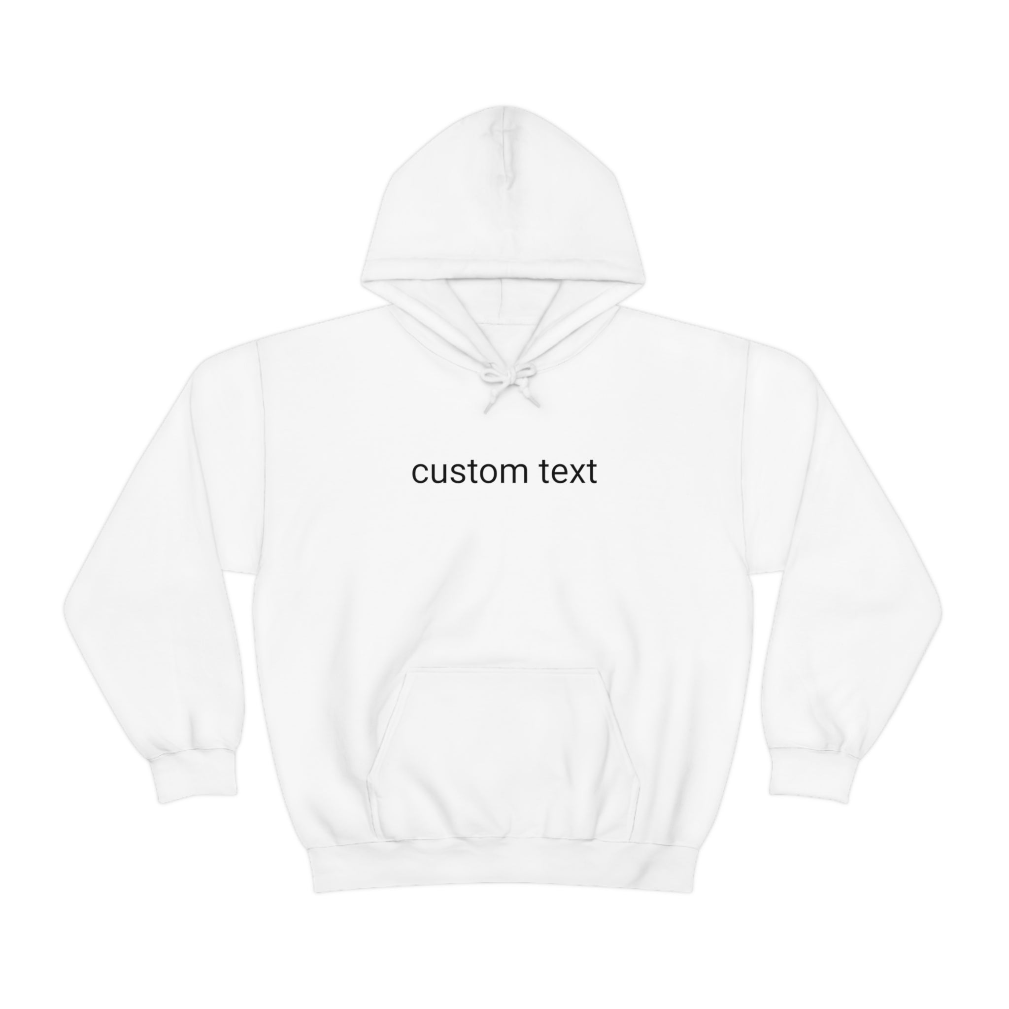 'Officially Custom' Hooded Sweatshirt | Funny Text Hoodie - Deez Teez