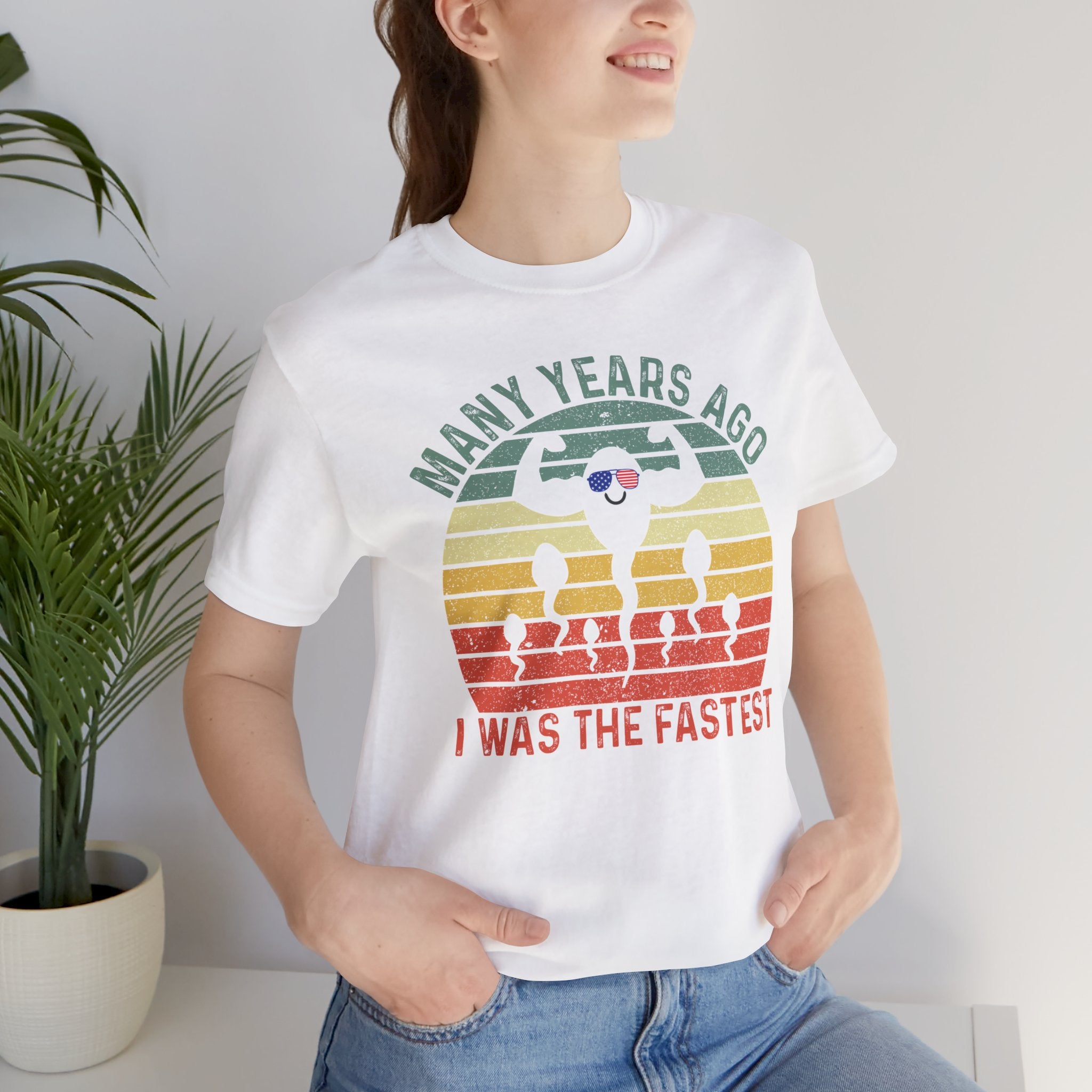 'Many Years Ago I was the Fastest' T-Shirt | Strong Swimmer Tee - Deez Teez