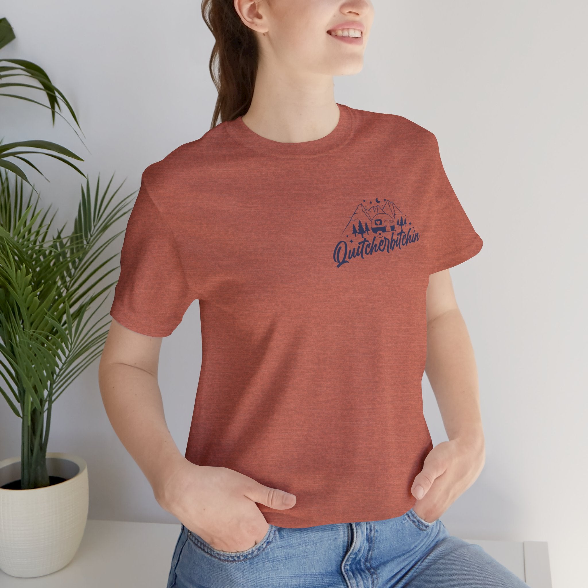 Camp Quitcherbitchin T-Shirt | Happy Camper Tee - Deez Teez