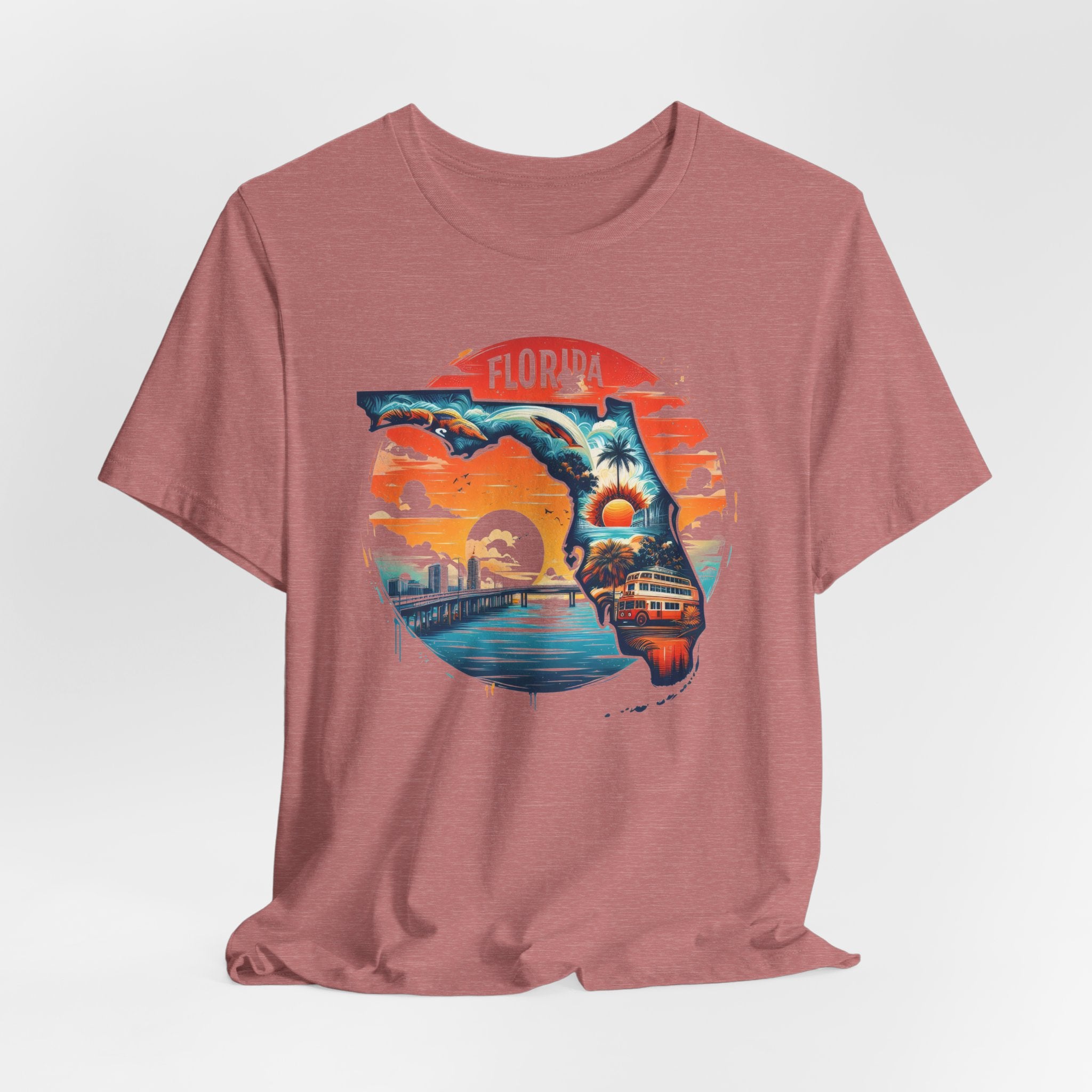 Florida State Pride T-Shirt | State Of Florida Graphic Tee - Deez Teez