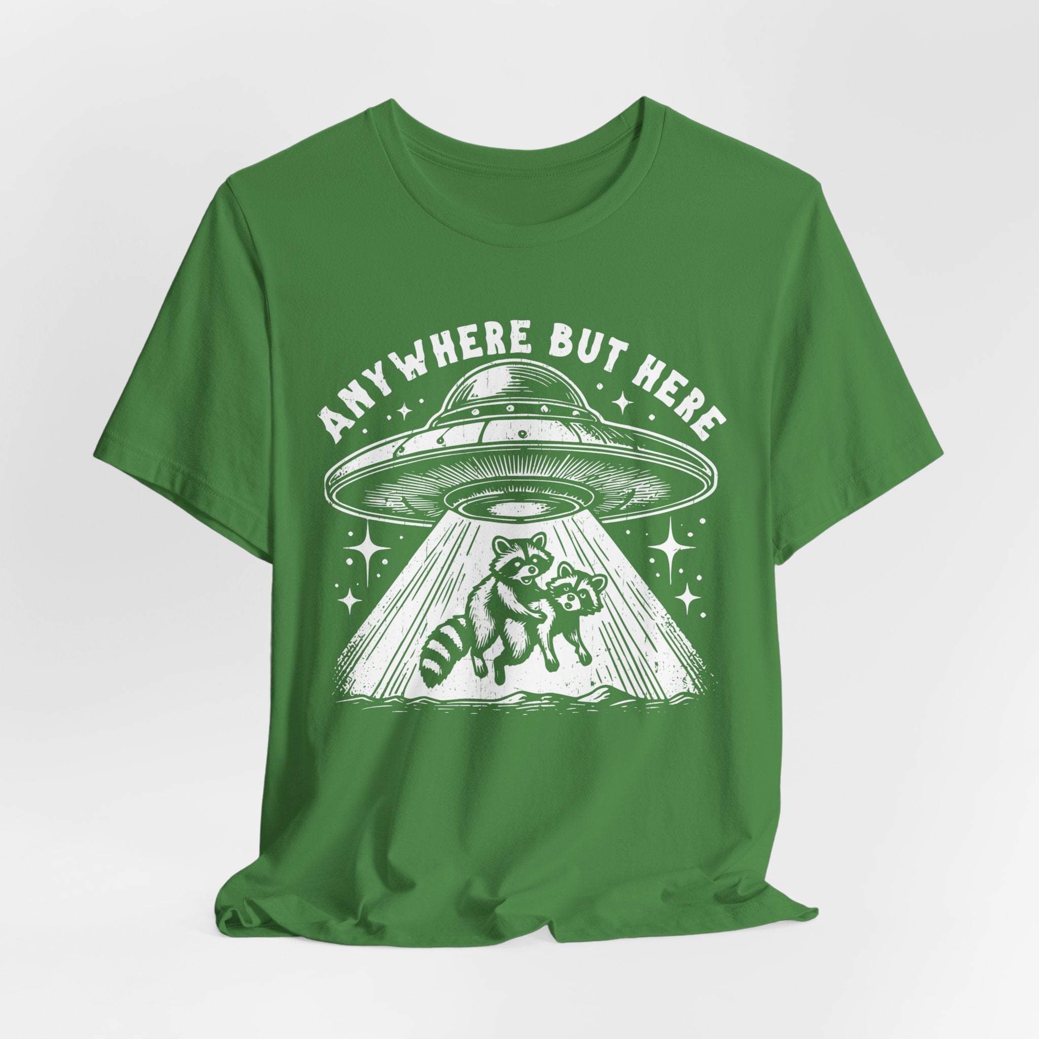 Anywhere But Here Racoon UFO Tee - Deez Teez