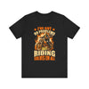 Skeleton Riding Motorcycle T-Shirt | Edgy Biker Apparel - Deez Teez