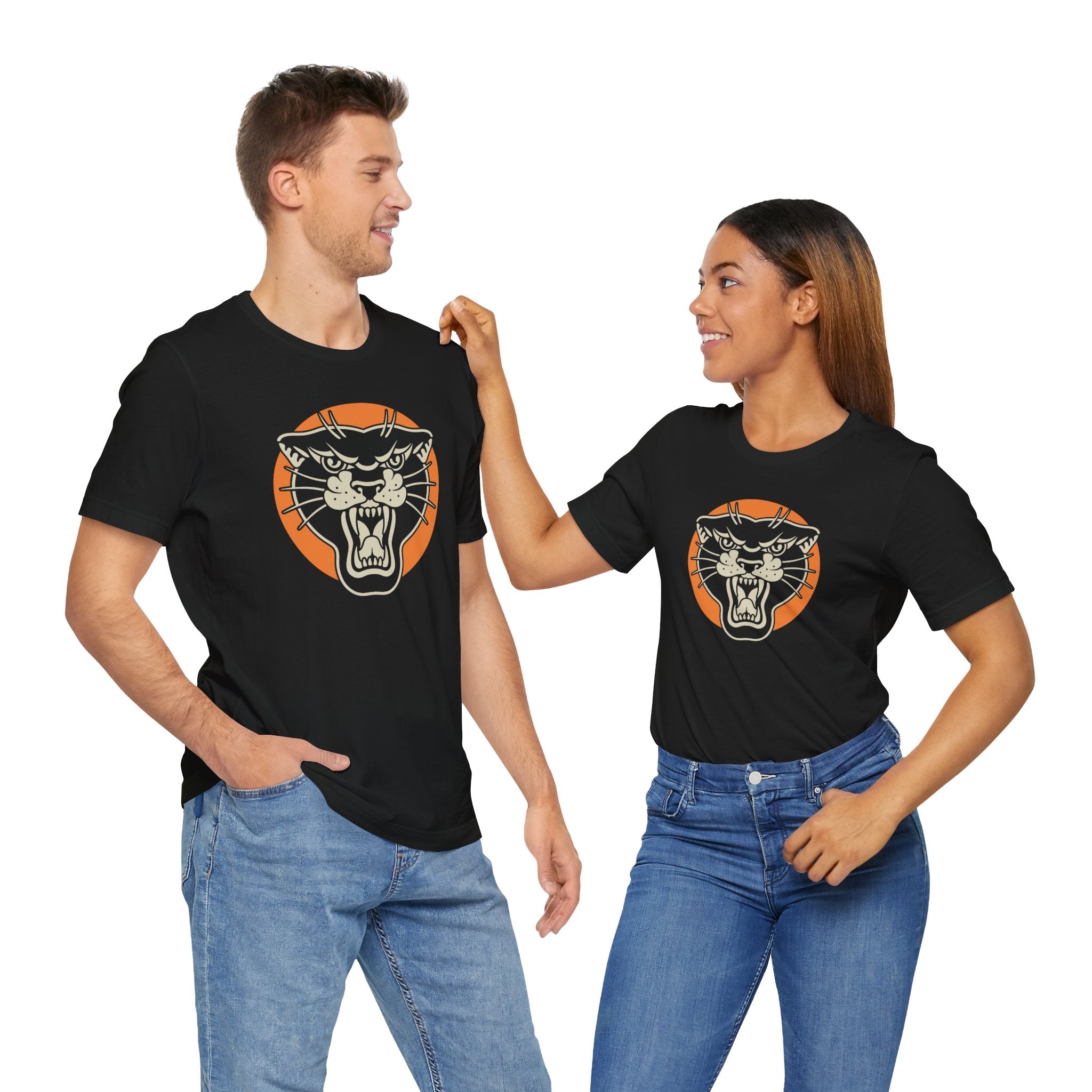 Black Panther Traditional Tattoo Flash T-shirt