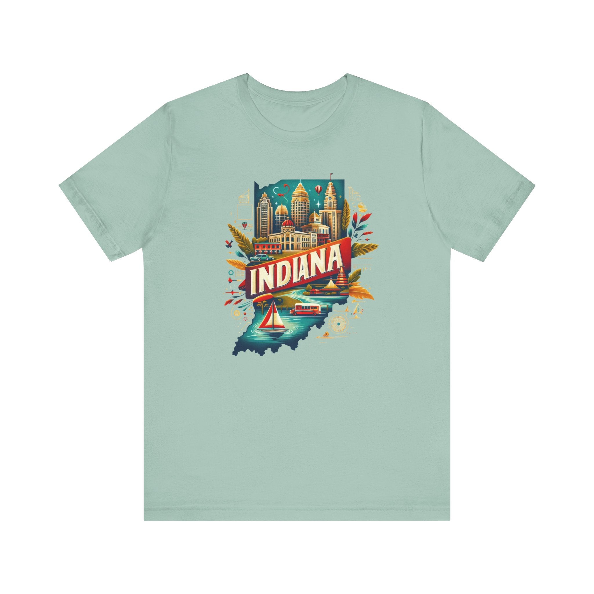 Indiana State Pride T-Shirt | State of Indiana Graphic Tee - Deez Teez