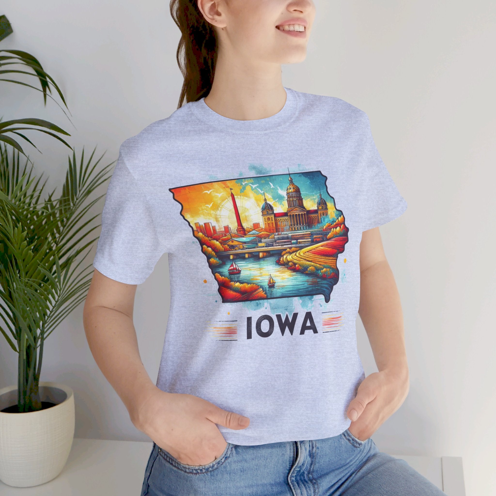 Iowa State Pride T-Shirt | State of Iowa Graphic Tee - Deez Teez