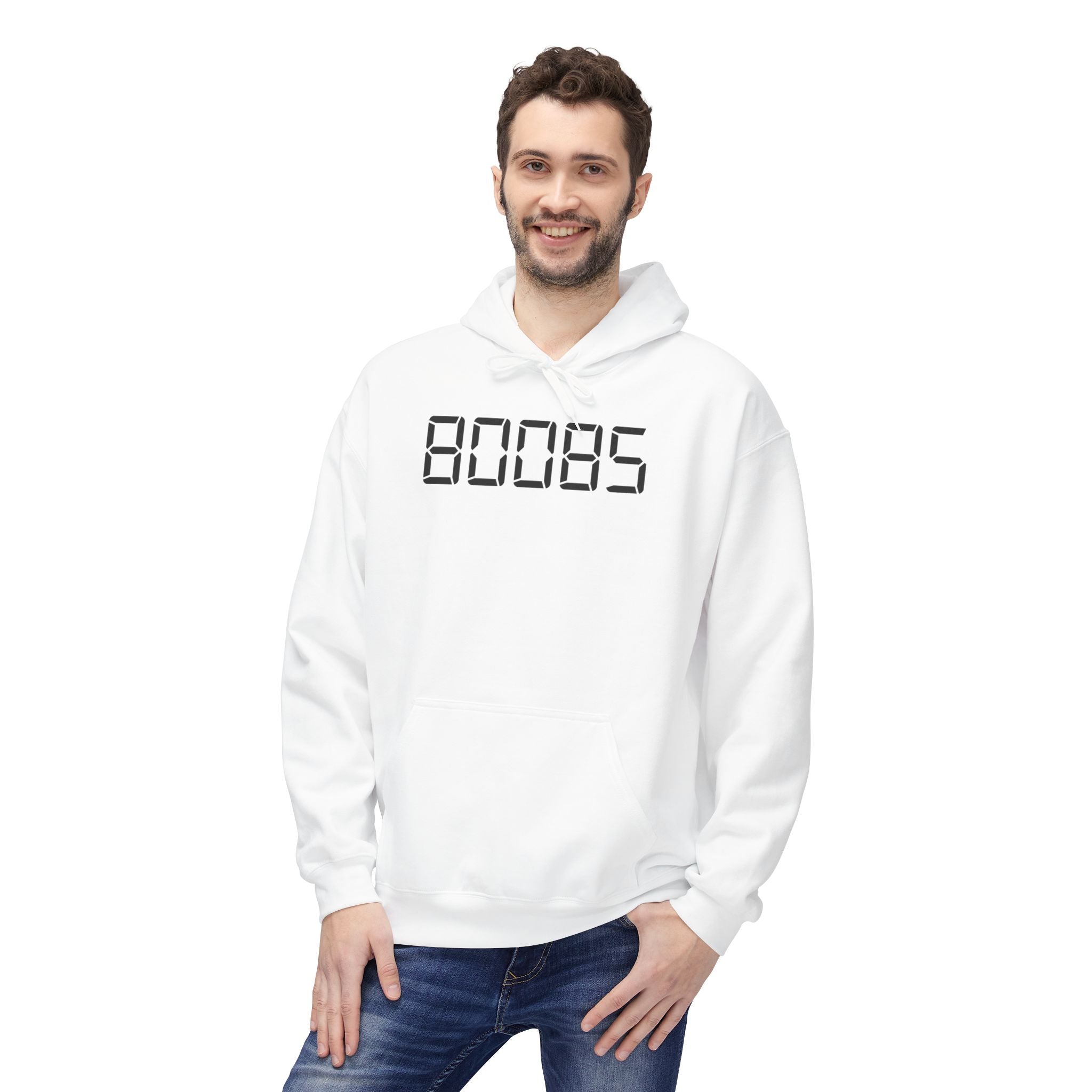 80085 'BOOBS' Hoodie | Funny Calculator Display Text Sweatshirt