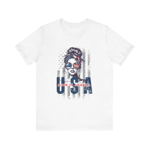 USA: Made in America Graphic T-Shirt | American Pride with a Stylish Twist - Deez Teez