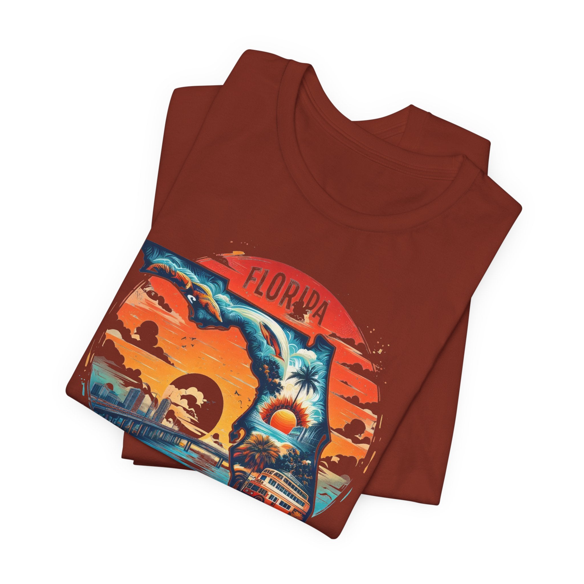 Florida State Pride T-Shirt | State Of Florida Graphic Tee - Deez Teez
