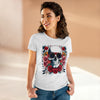 Skull Chic Rosebud Blossom Women's | Feminine Skull Graphic T-Shirt - Deez Teez